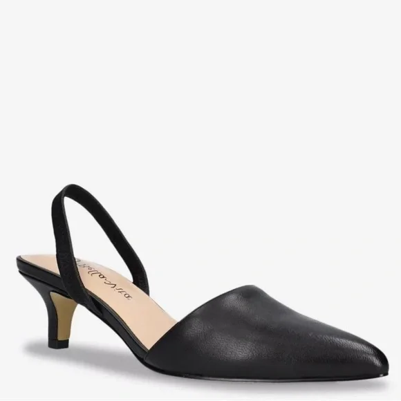 Elegant Black Slingback Heels - Picture 1 of 4